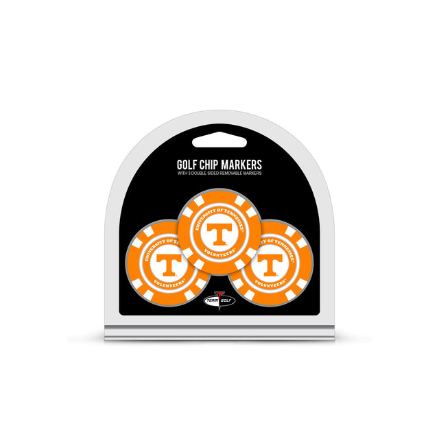 Tennessee Volunteers Golf Chip with Marker 3 Pack