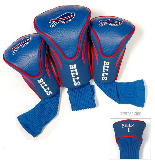 Juego de fundas para palos de golf Buffalo Bills de 3 piezas