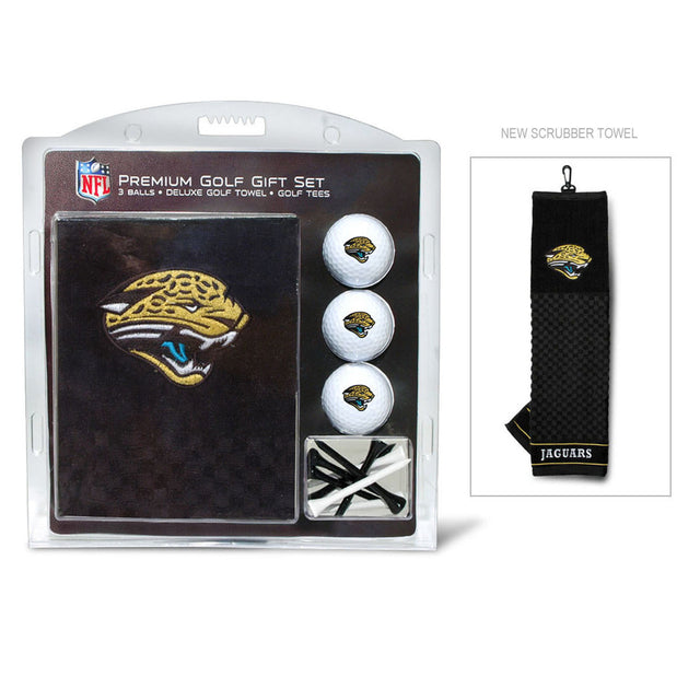 Set de regalo de golf de los Jacksonville Jaguars con toalla bordada