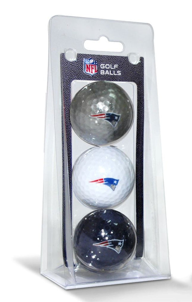 Paquete de 3 pelotas de golf de los New England Patriots