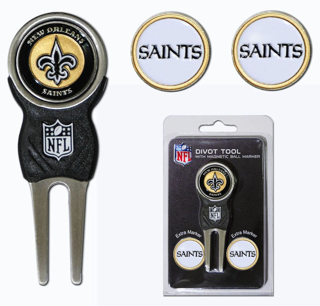 New Orleans Saints Golf Divot Tool with 3 Markers