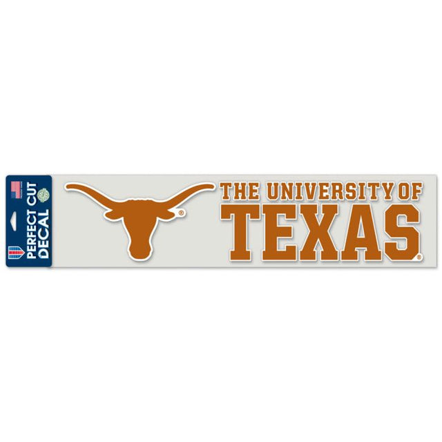 Calcomanías de Texas Longhorns Perfect Cut de 4" x 17"