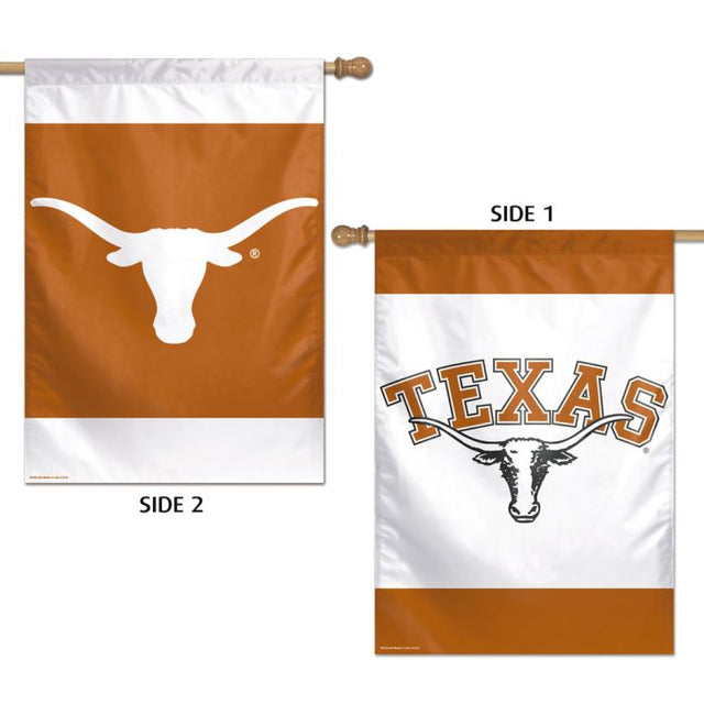 Bandera vertical de Texas Longhorns de dos lados, 28" x 40"