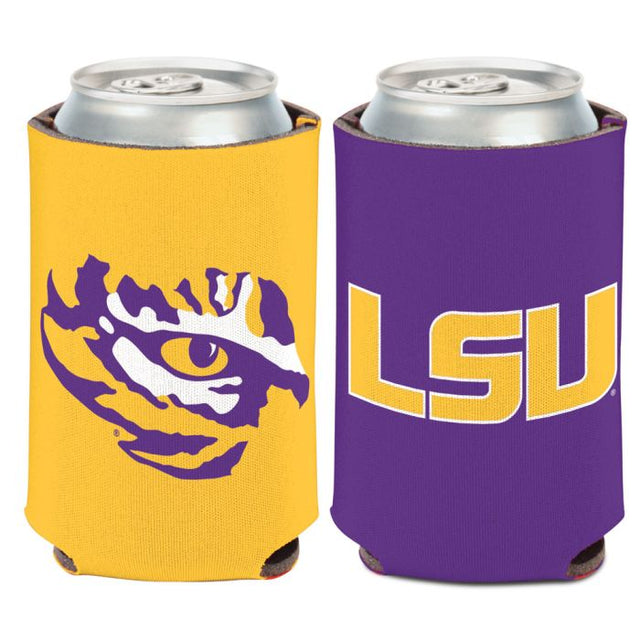 Enfriador de lata con logotipo principal de LSU Tigers, 12 oz.