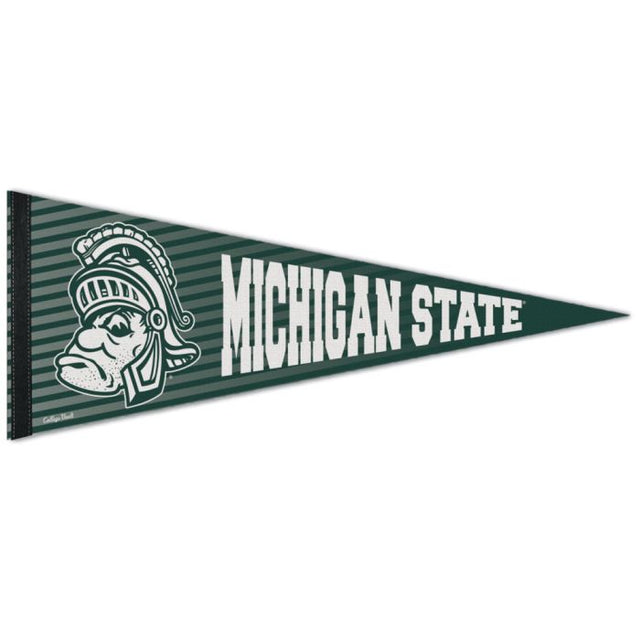 Banderín premium de Michigan State Spartans/College Vault de 12" x 30"