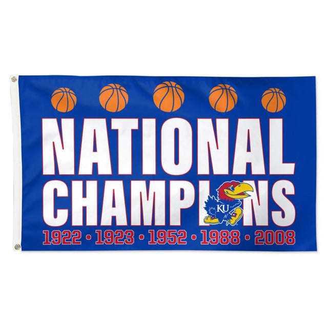 Kansas Jayhawks MileStone Flag - Deluxe 3' X 5'