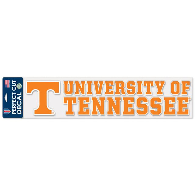 Calcomanías de corte perfecto de Tennessee Volunteers, 4" x 17"