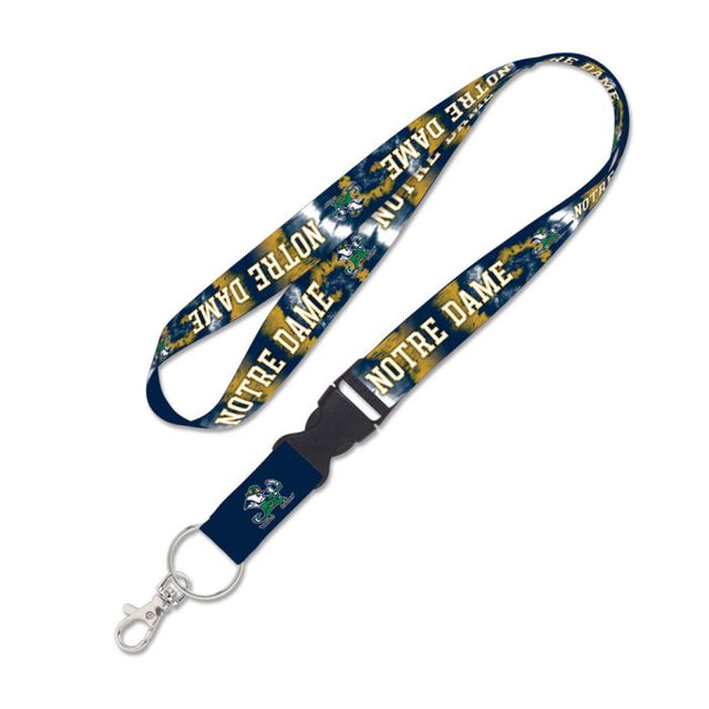 Notre Dame Fighting Irish TIE DYE Lanyard w/detachable buckle 1"