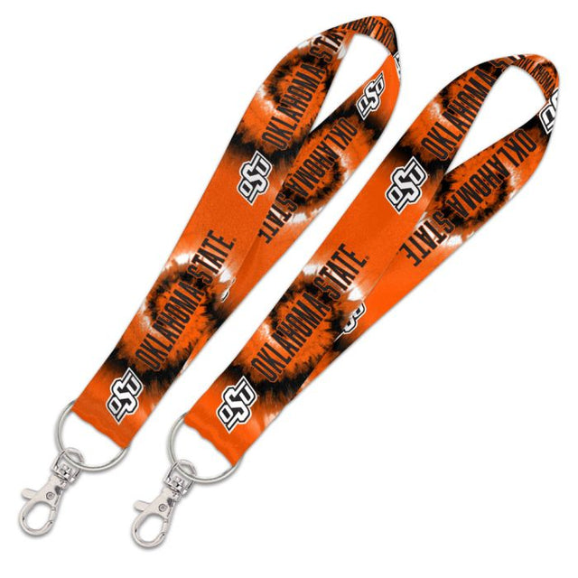 Oklahoma State Cowboys TIE DYE Lanyard Key Strap 1"