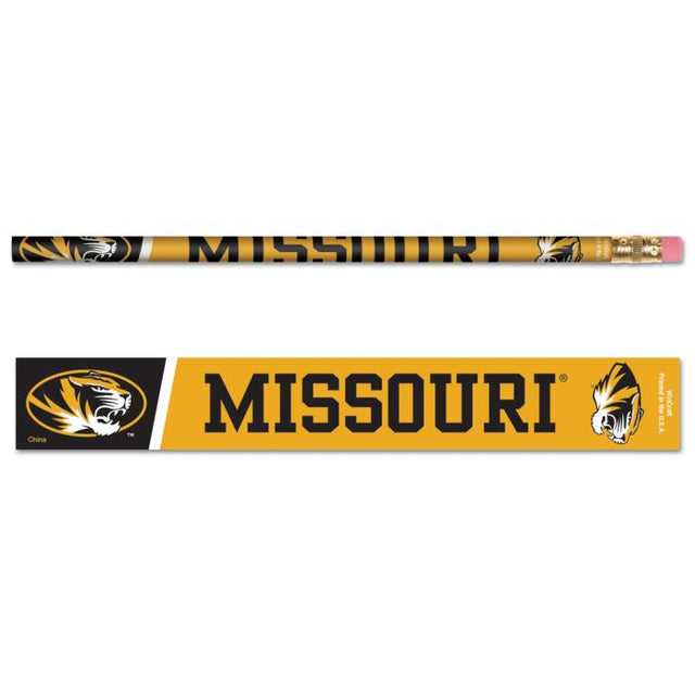 Paquete de 6 lápices de los Missouri Tigers