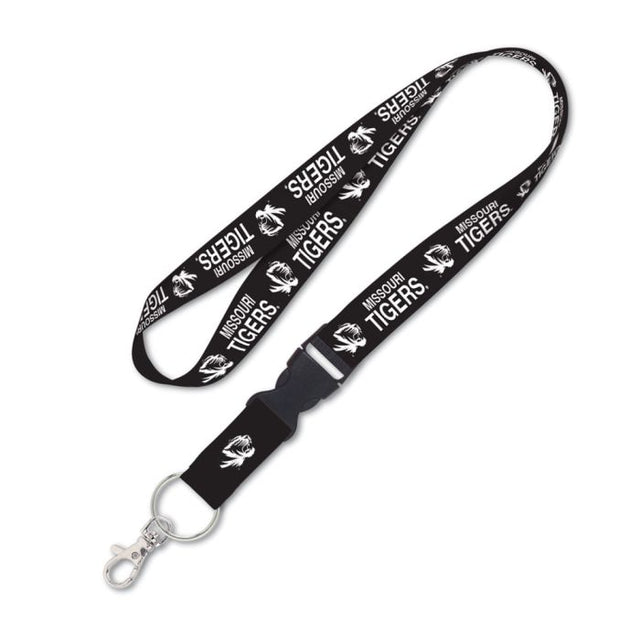 Missouri Tigers BLACKOUT Lanyard w/detachable buckle 1"