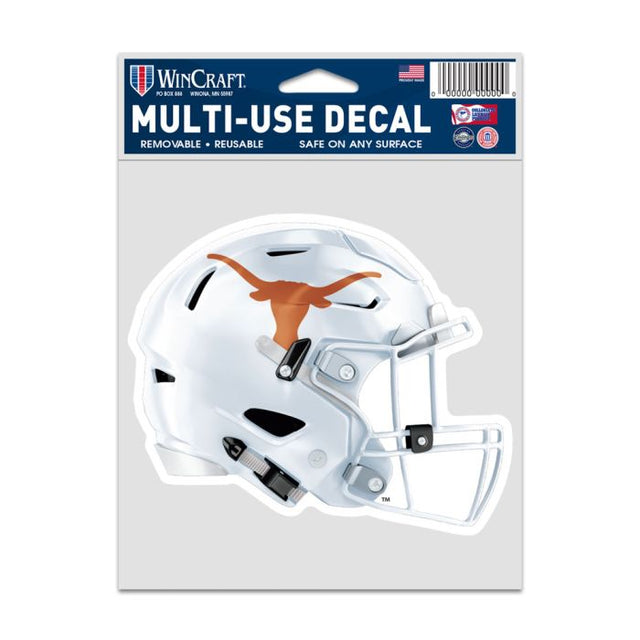 Calcomanías para fanáticos de Texas Longhorns HELMET de 3,75" x 5"