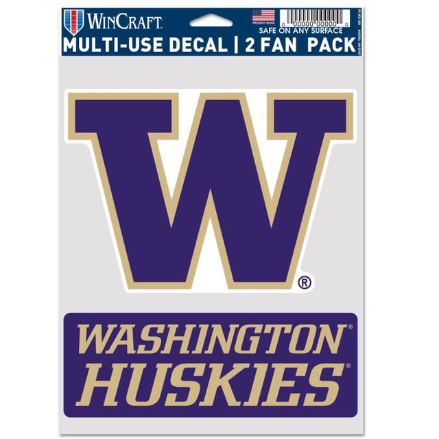 Paquete de 2 ventiladores multiusos de Washington Huskies