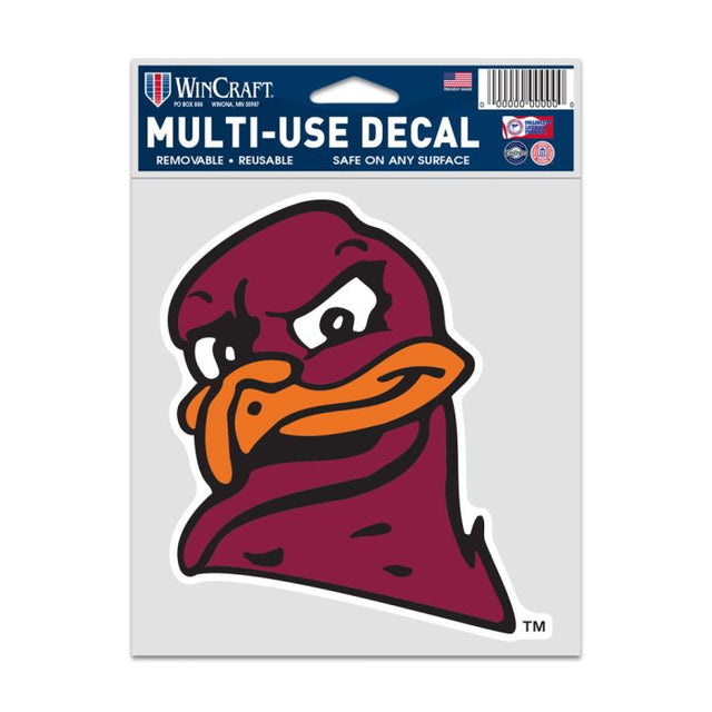Virginia Tech Hokies SECONDARY LOGO Fan Decals 3.75" x 5"