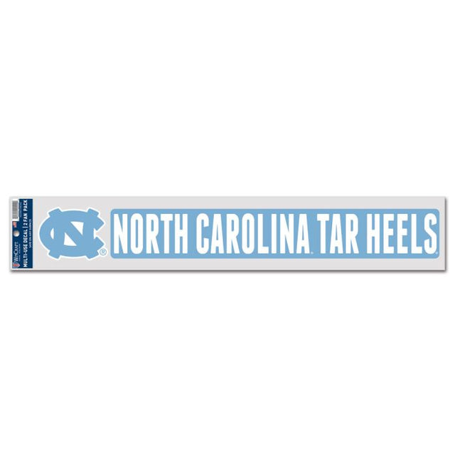 North Carolina Tar Heels Fan Decals 3" x 17"