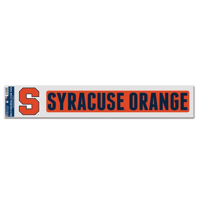 Calcomanías para fanáticos de Syracuse Orange de 3" x 17"