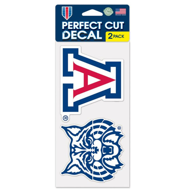 Arizona Wildcats Perfect Cut Decal set of two 4"x4"