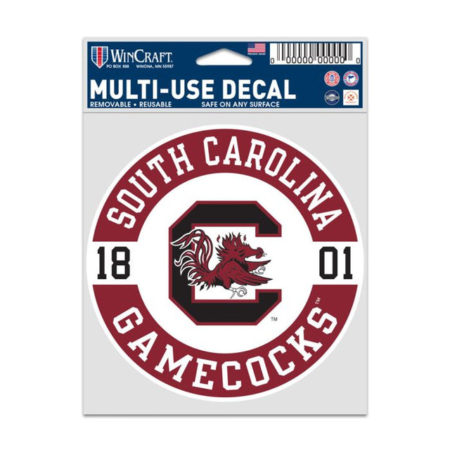 Calcomanías para fanáticos de South Carolina Gamecocks PATCH de 3,75" x 5"