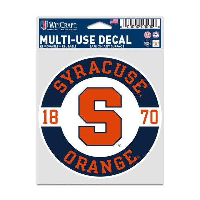 Calcomanías para fanáticos de Syracuse Orange PATCH de 3,75" x 5"