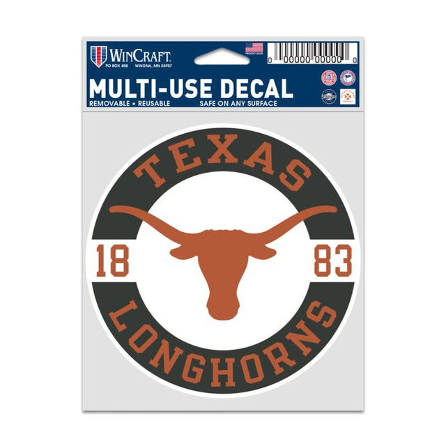 Calcomanías para fanáticos de Texas Longhorns PATCH de 3,75" x 5"
