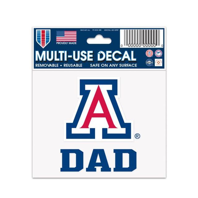 Arizona Wildcats DAD Multi-Use Decal 3" x 4"