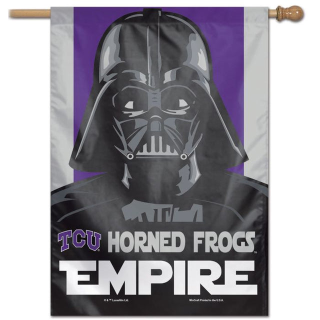 TCU Horned Frogs / Star Wars VADER Vertical Flag 28" x 40"