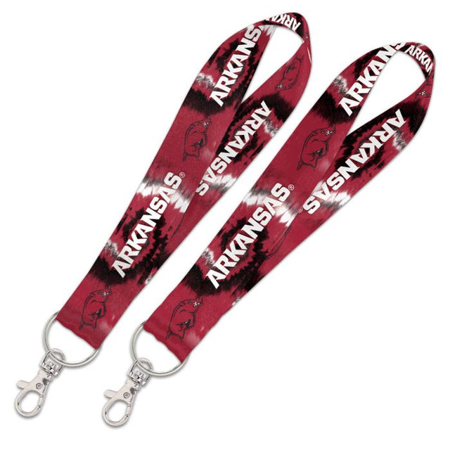 Arkansas Razorbacks TIE DYE Lanyard Key Strap 1"