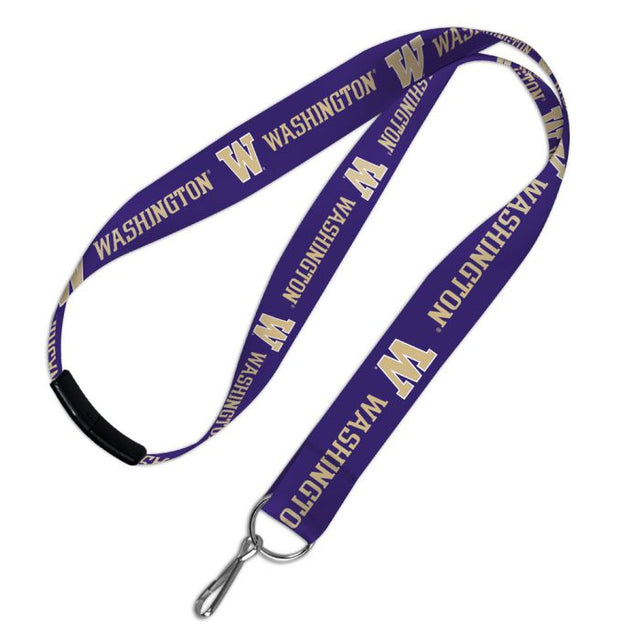 Cordones de Washington Huskies con cierre de seguridad de 1"
