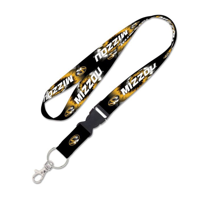 Cordón TIE DYE de Missouri Tigers con hebilla desmontable de 1"
