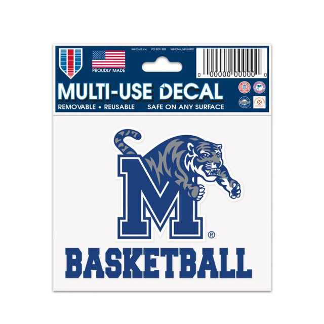 Memphis Tigers BASKETBALL Multi-Use Decal 3" x 4"