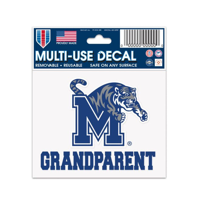 Memphis Tigers GRANDPARENT Multi-Use Decal 3" x 4"