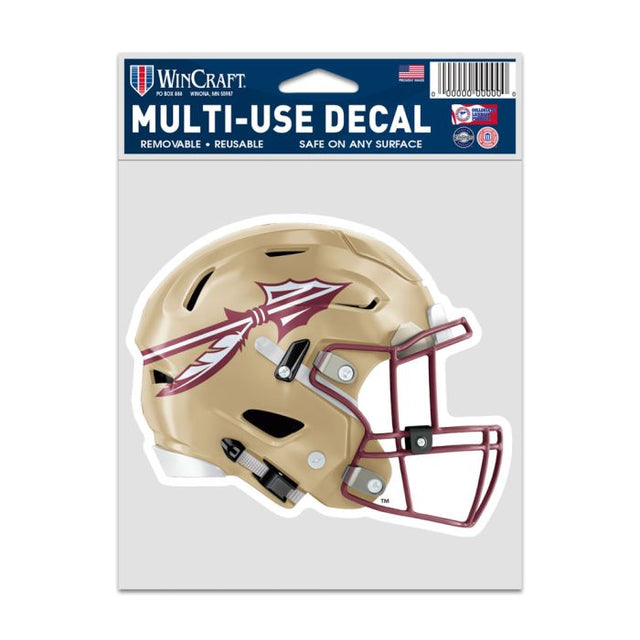 Calcomanías para fanáticos de los Florida State Seminoles HELMET de 3,75" x 5"