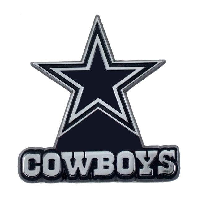 Emblema de metal cromado premium para automóvil de los Dallas Cowboys