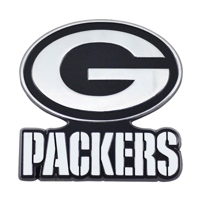 Emblema de metal cromado premium para automóvil de los Green Bay Packers