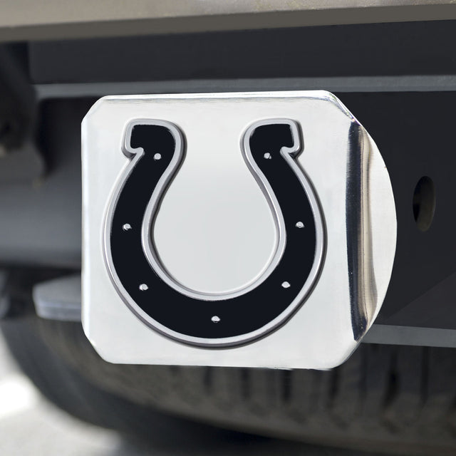 Indianapolis Colts Hitch Cover Chrome Emblem on Chrome