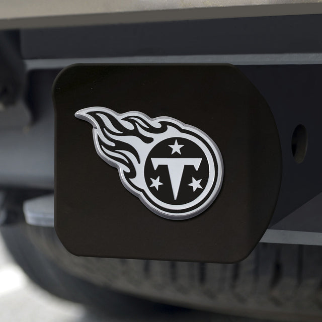 Tennessee Titans Hitch Cover Chrome Emblem on Black