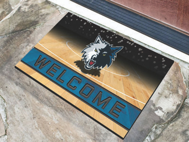 Felpudo Minnesota Timberwolves 18 x 30 pulgadas, caucho granulado