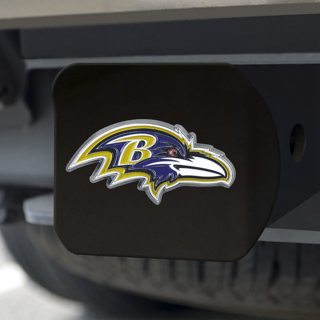 Emblema de color de la cubierta de enganche de los Baltimore Ravens en negro