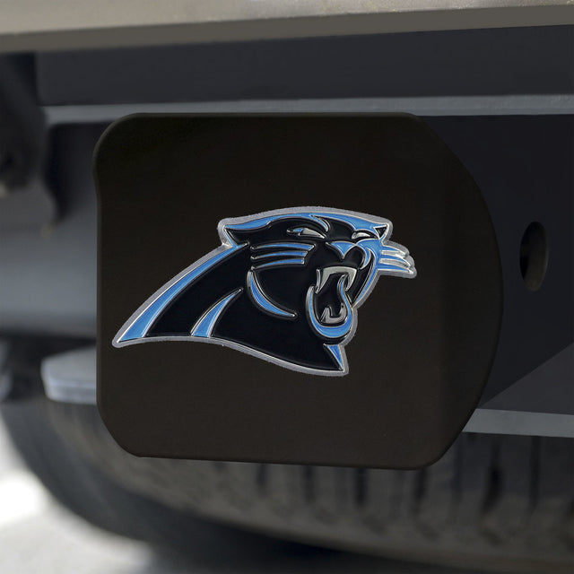 Emblema de color de la cubierta de enganche de los Carolina Panthers en negro