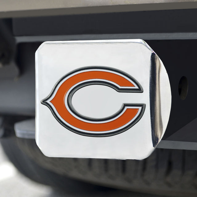 Emblema de color de la cubierta de enganche de los Chicago Bears en cromo