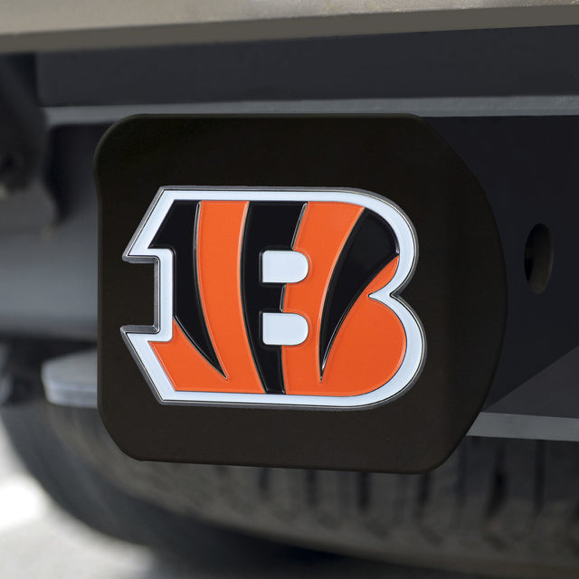 Emblema de color de la cubierta de enganche de los Cincinnati Bengals en negro