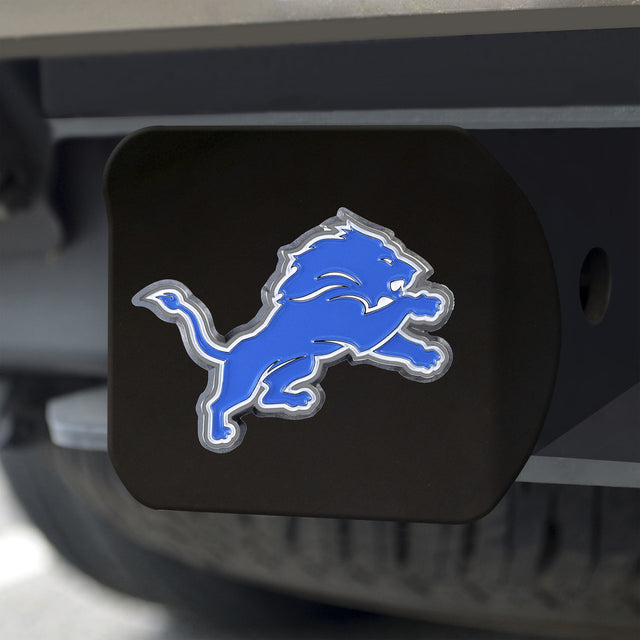 Emblema de color de la cubierta de enganche de los Detroit Lions en negro