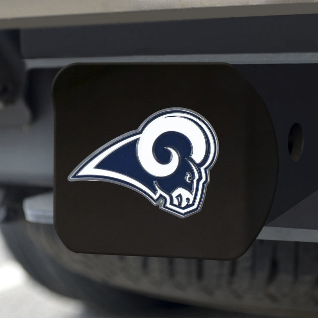 Emblema de color de la cubierta de enganche de Los Angeles Rams en negro