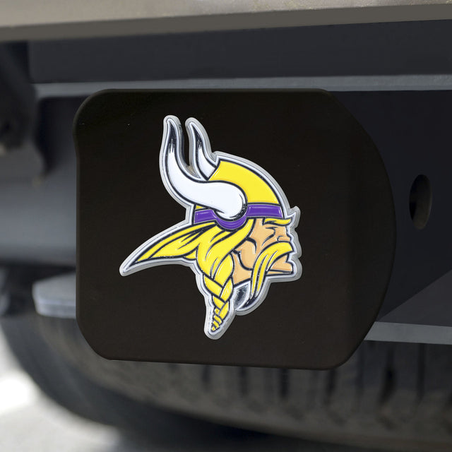 Emblema de color de la cubierta de enganche de los Minnesota Vikings en negro