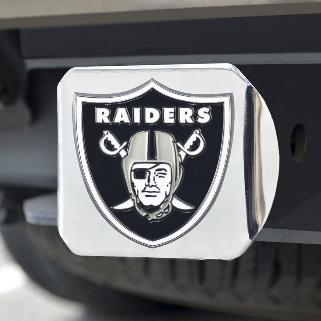 Emblema de color de la cubierta de enganche de los Raiders de Las Vegas en cromo