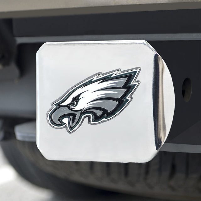 Emblema de color de la cubierta del enganche de los Philadelphia Eagles en cromo