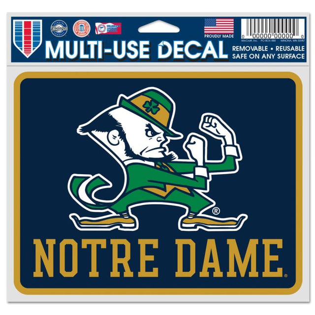 Notre Dame Fighting Irish RECTANGLE Fan Decals 5" x 6"