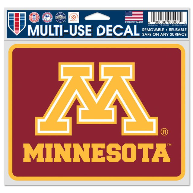 Minnesota Golden Gophers Fan Decals 5" x 6"