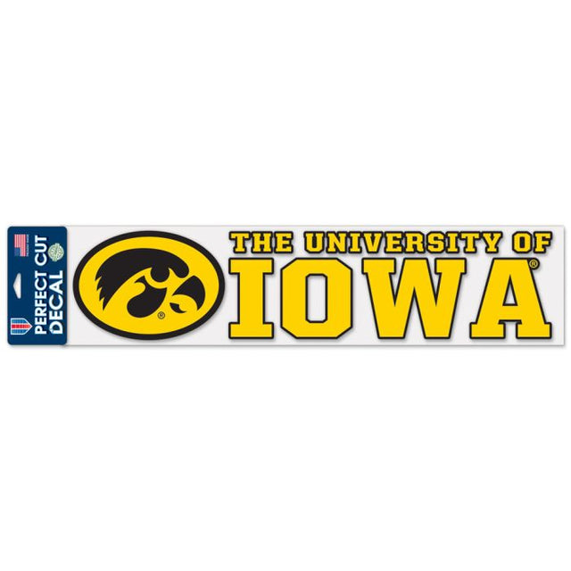 Iowa Hawkeyes Perfect Cut Decals 4" x 17"