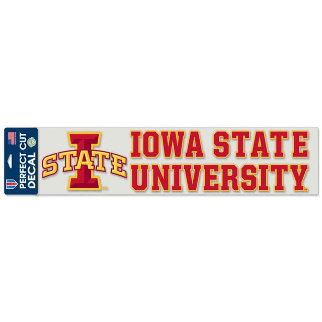 Iowa State Cyclones Perfect Cut Decals 4" x 17"